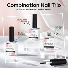 Makartt No Wipe Gel Top Coat Glossy finish adds shine