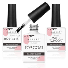 Makartt No Wipe Gel Top Coat Matte finish prolongs wear