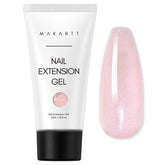 Makartt poly nail gel orange shimmer bottle for smooth extension