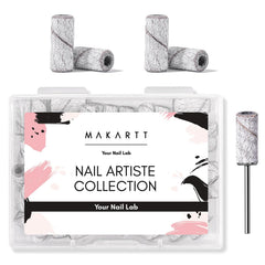 Makartt sanding bands with 50pcs and 3.1mm mandrel for precise gel nail removal.