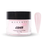 MakarttPro Pink Silk cover acrylic powder jar closeup—durable, long-lasting nails