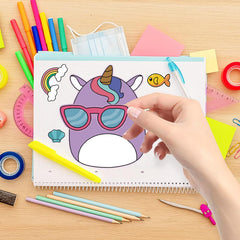 Make a Face Stickers mixed designs featuring cartoon characters for DIY crafts.