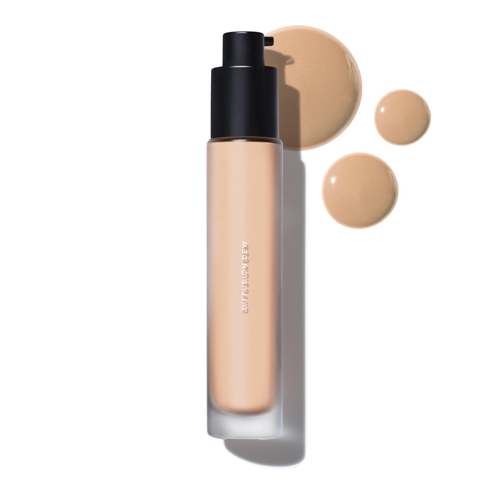 MAKE Beauty Diffusion Dew Skin Tint packaging highlights a clean vegan formula.