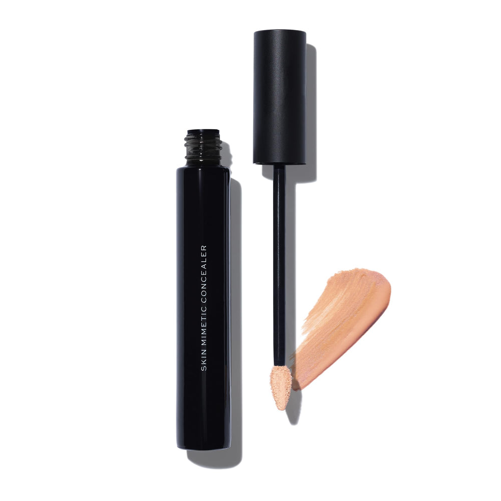 MAKE Beauty Skin Mimetic Concealer packaging highlights clean vegan formula for sensitive skin
