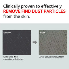 MAKEP:REM Eye-friendly foam application demonstrating safe use around the eye area.