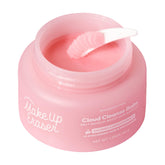 MakeUp Eraser Cloud Cleanse Balm jar shows balm-to-oil texture for makeup removal.