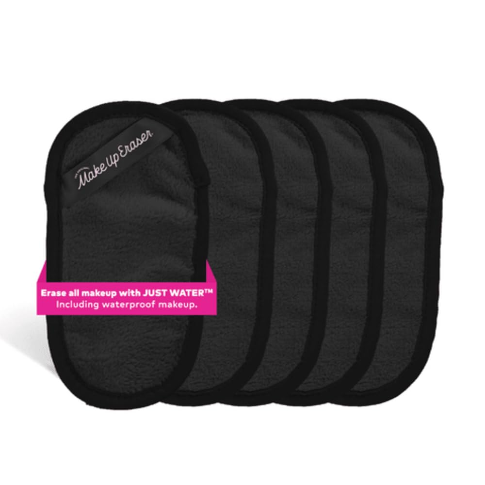 MakeUp Eraser Mini PRO 5-pack cover shows chic black packaging for easy makeup removal.