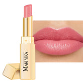 MAKI YIKA Moisture Lipstick packaging close-up shows premium formula and shine