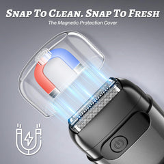 MALEGEBAZ shaver IPX8 waterproof design for dry and wet shaving