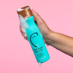 Malibu C Hard Water Wellness Shampoo packaging highlights vegan, sulfate-free formula.