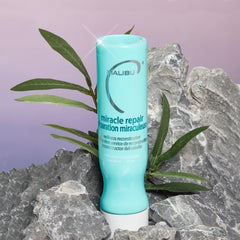 Creamy texture of Malibu C Miracle Repair Hair Reconstructor shows rich moisture and glide