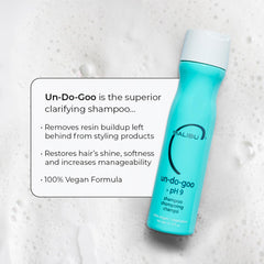 Malibu C Un-Do-Goo Clarifying Shampoo color-safe formula protects treated hair during deep cleanse