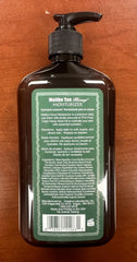 Malibu Tan Body Lotion application swipe on skin suggests smooth, non-greasy absorption