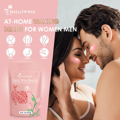 Mallowwax hands applying wax facial demonstrates beginner friendly technique