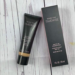 Mamy Kay TimeWise Matte-Wear 3D Foundation Beige W180 delivers natural matte finish and shine control.