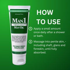Man1 Man Oil; fragrance-free texture for easy application