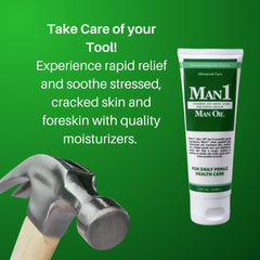 Man1 Man Oil Penile Health Cream ingredients label; nutrient-rich formula