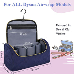 Mancro Airwrap accessory pockets keep attachments neatly organized.