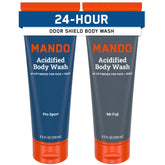 Mando Acidified Body Wash Pro Sport bottle with citrus scent and odor control