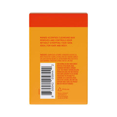 Mando Acidified Cleansing Bar in shower scene signaling 24-hour odor control