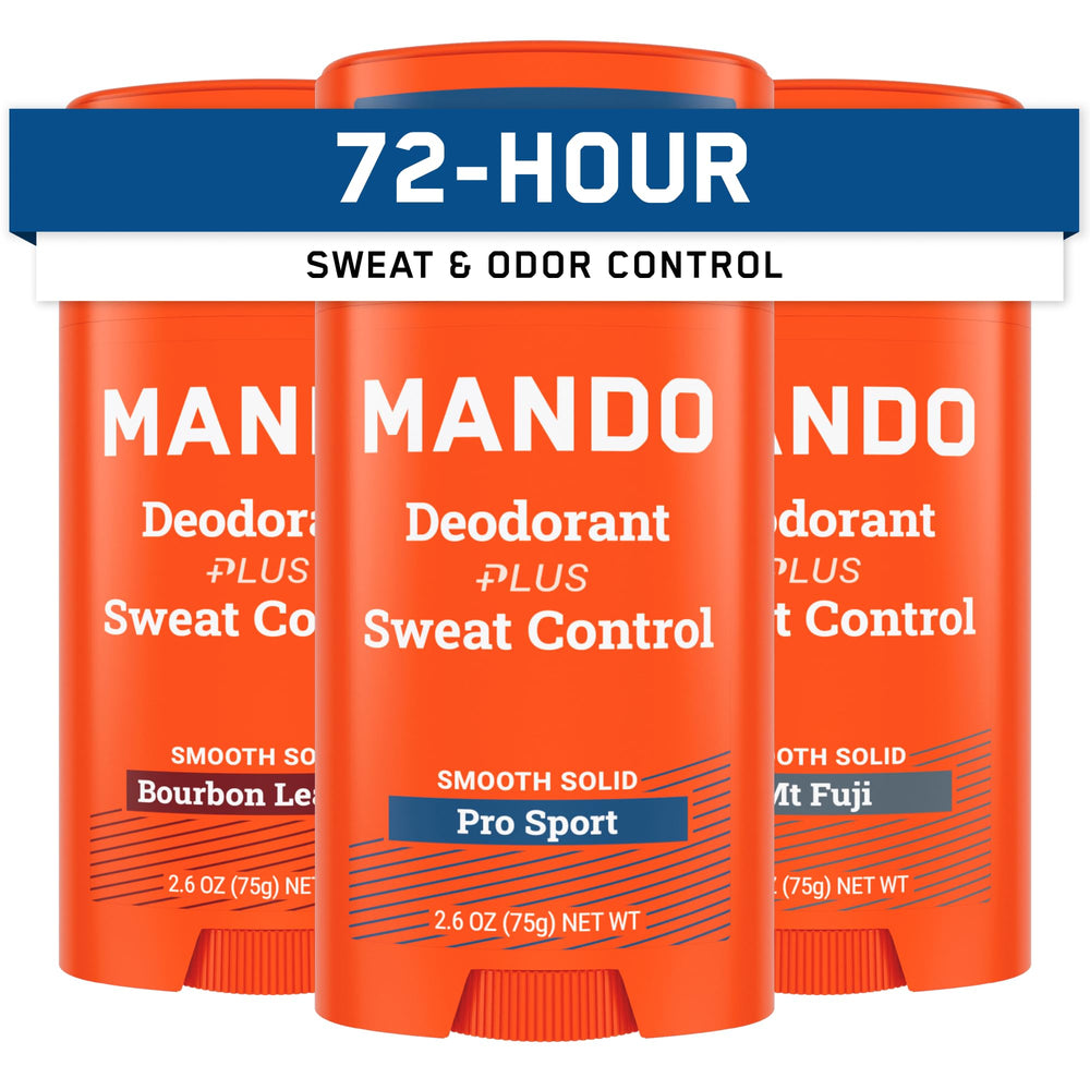 Mando Bourbon Leather stick provides long-lasting odor control for daily wear.