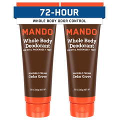 Mando Cedar Grove tubes in a pack of two offer long-lasting odor control.