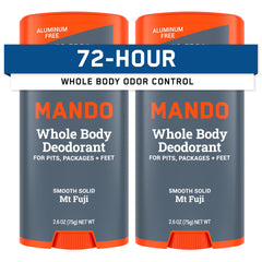 Mando Mt Fuji two-pack front view shows all-day odor control potential.