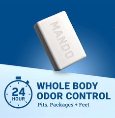 Mando pro-sport-bar-wet-hands demonstrates rich lather for multi-use cleansing.
