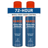Mando Pro-Sport deodorant can shot shows potent odor control for workouts.