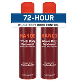 Mando Bourbon Leather deodorant can front view for all-day odor control