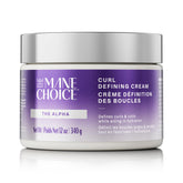The Mane Choice Alpha Curly Defining Cream bottle for hydrated, defined curls.