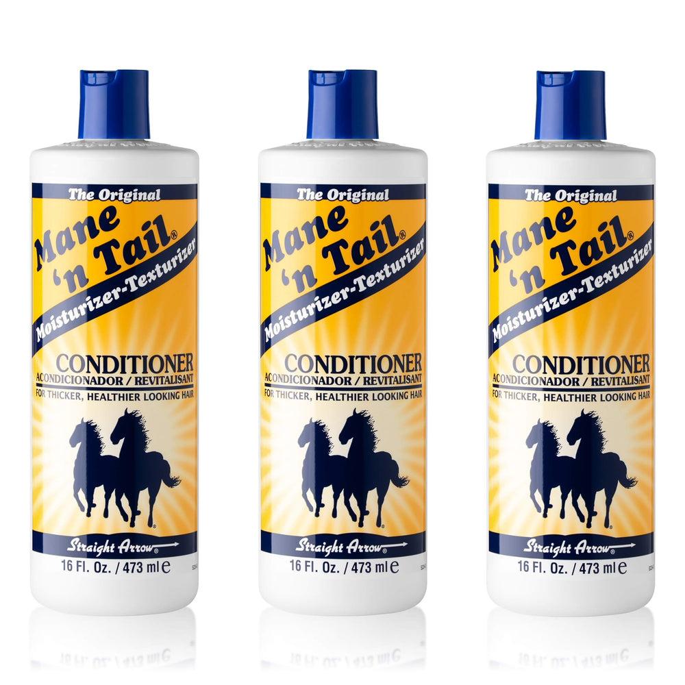 mane-n-tail-original-bottle-pour shows thick formula for thicker, fuller hair