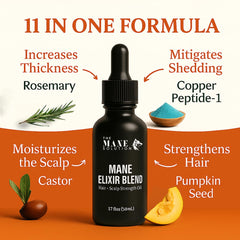 Scalp massage with The Mane Elixir demonstrates easy distribution for better absorption.