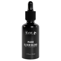 The Mane Solution The Mane Elixir bottle ready for daily use nourishing thinning hair.