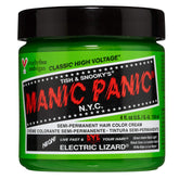 MANIC PANIC Electric Lizard bottle close-up highlights vibrant neon green for bold DIY color