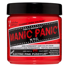 MANIC PANIC Electric Pink Pussycat bottle for neon color that's long-lasting.