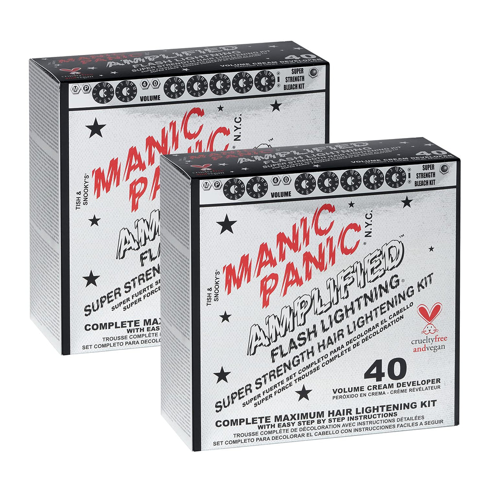 MANIC PANIC Flash Lightning bleach powder dust-free lift for bold color prep