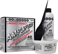 MANIC PANIC Flash Lightning kit box for at-home hair lightening up to 7 levels.