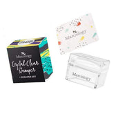 Maniology Ice Cube stamper stamping-head for precise design pickup on natural nails.