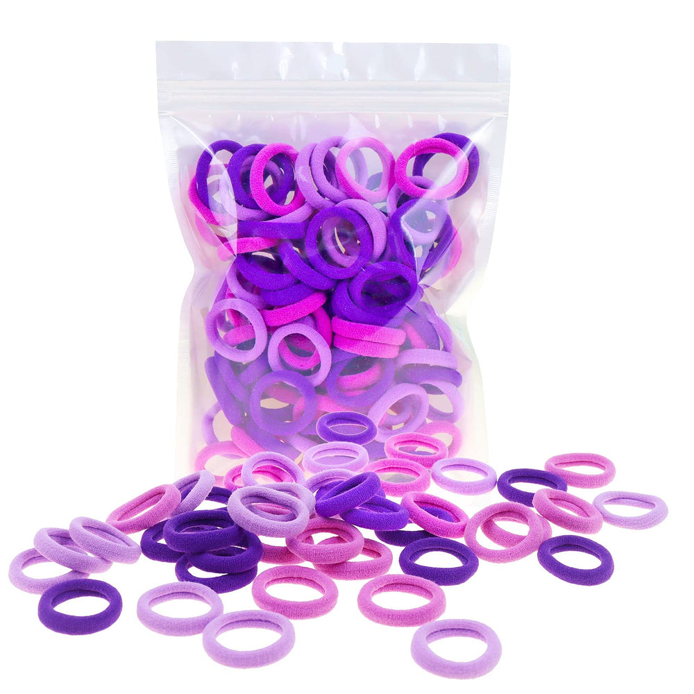 ManiPepe purple small hair ties provide gentle, crease-free hold for toddlers