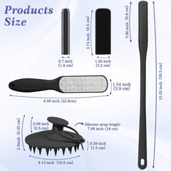 Manmihealth soft shower brush delivering deep cleansing and comfortable lather across the body.