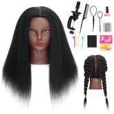 MannequeenHead full hair mannequin head for realistic braiding practice