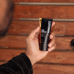 Application of MANSCAPED Crop Soother lotion in hand.