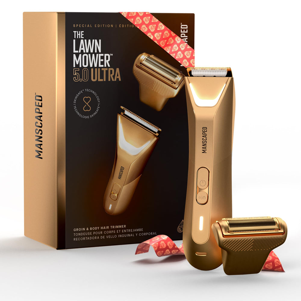 Manscaped Lawn Mower 5.0 Ultra dual-head trimmer for precise, skin-friendly grooming.