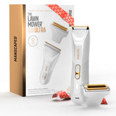 MANSCAPED Lawn Mower 5.0 Ultra dual-head trimmer image; precise skin-safe grooming results.