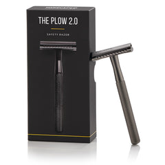 MANSCAPED The Plow 2.0 handle closeup highlights precise, comfortable daily shaving.