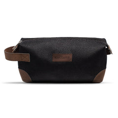 MANSCAPED The Shed PU leather bag front view for organized grooming essentials.