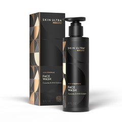MANSCAPED Skin Ultra Face Wash bottle pour for quick, hydrating cleanse.