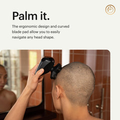 MANSCAPED The Dome Shaver Pro FlexAdjust technology adapts to scalp contours