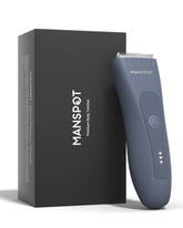 MANSPOT electric groin hair trimmer front view offers precise grooming and comfort.